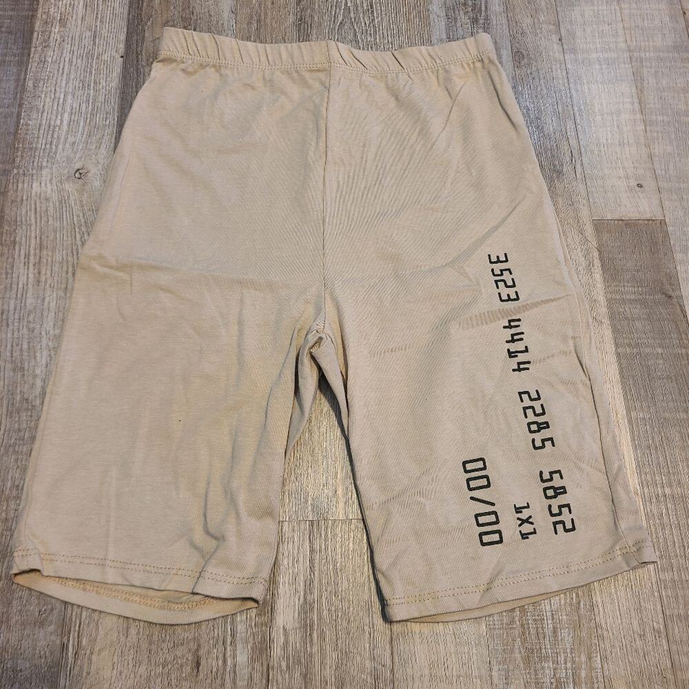 Fashion nova small womens cream colored biker athletic shorts new with tags